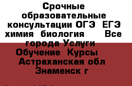 Срочные образовательные консультации ОГЭ, ЕГЭ химия, биология!!! - Все города Услуги » Обучение. Курсы   . Астраханская обл.,Знаменск г.